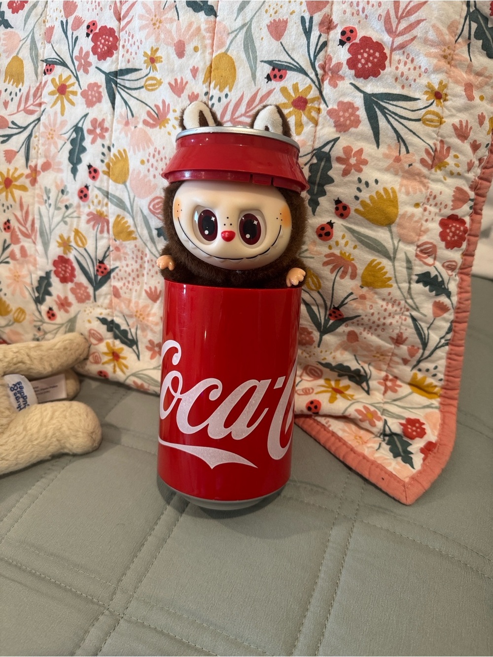 Coca-Cola Red Can Doll with Brown Plush Character